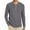 Gray, variant on Fesfesfes Blouse Shirt for Men Long Sleeve Waffle Solid Color Bottoming Shirt Buttonless Crew Neck Pullover Top Under $10