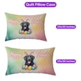 thumbnail image 5 of Happy Easter Labrador Retriever with Bunny Ear Headband and Flowers Quilt Pillowcase Lab Dog Lover Gifts Throw Pillow Cover Bed Home Decor - 13001, 5 of 5