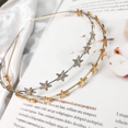 thumbnail image 3 of Accesorios para el cabello europeos y americanos, diadema fina con estrellas pentagonales, diadema para dama dulce, accesorios para el cabello de aleación, 3 of 5