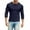 Navy, variant on MIXUE Summer Shirts For Men Solid Color Soft Round Neck Long Sleeve Slim Fit Casual Basic Tops Pullover Tshirts Outwear,Blue,L