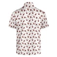 thumbnail image 4 of Party Mens Golf Shirt Funny Print Short Sleeve Polo Shirts for Men White L, 4 of 4
