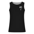 thumbnail image 4 of Nmnitkp Men Tank Top Beach,Mens Tank Tops Summer Hawaii Vacation Plam Tree Graphic Workout Muscle Sleeveless Shirts for Men Black,4XL, 4 of 5