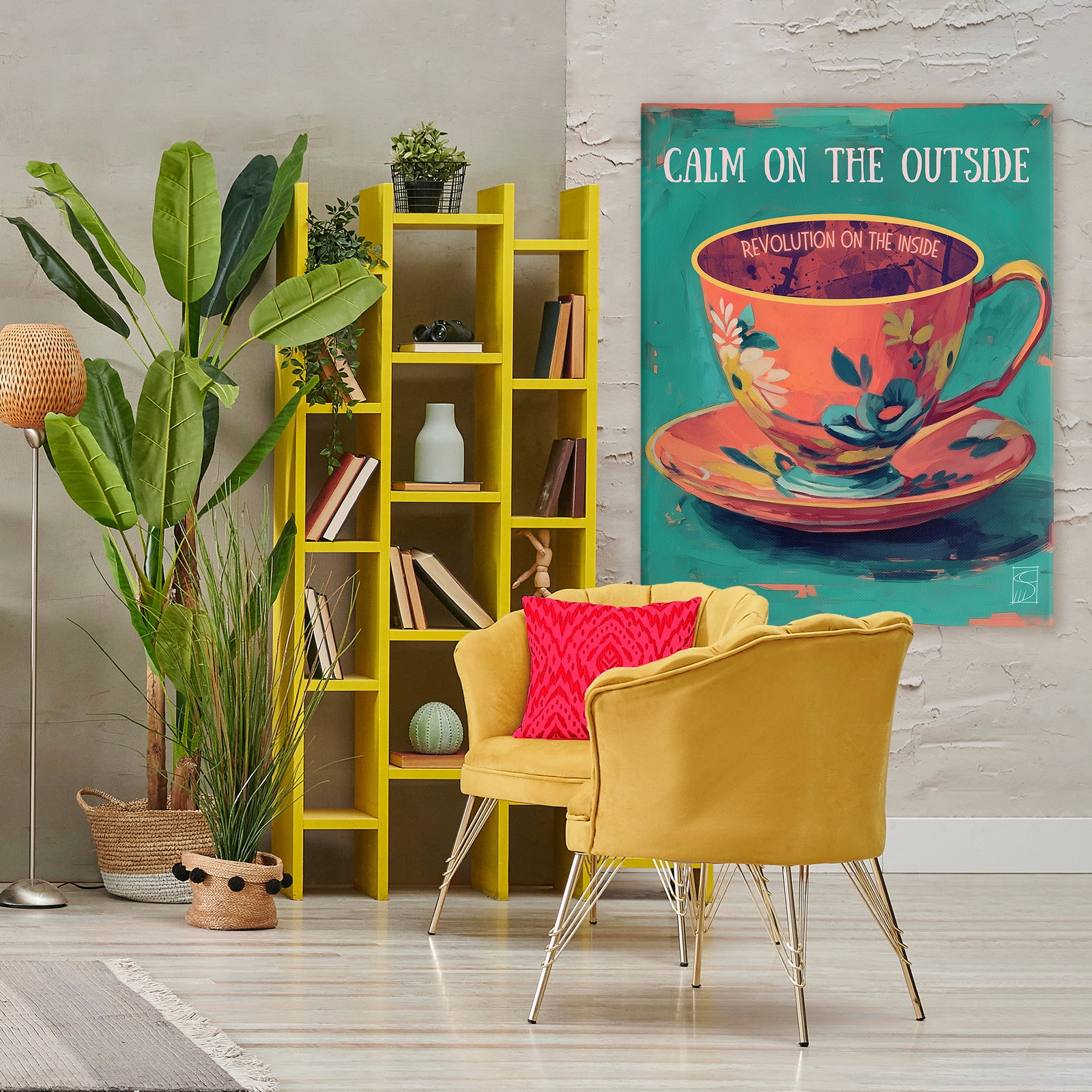 Stupell Industries Revolution On The Inside Canvas Wall Art, design by Sara Culpepper