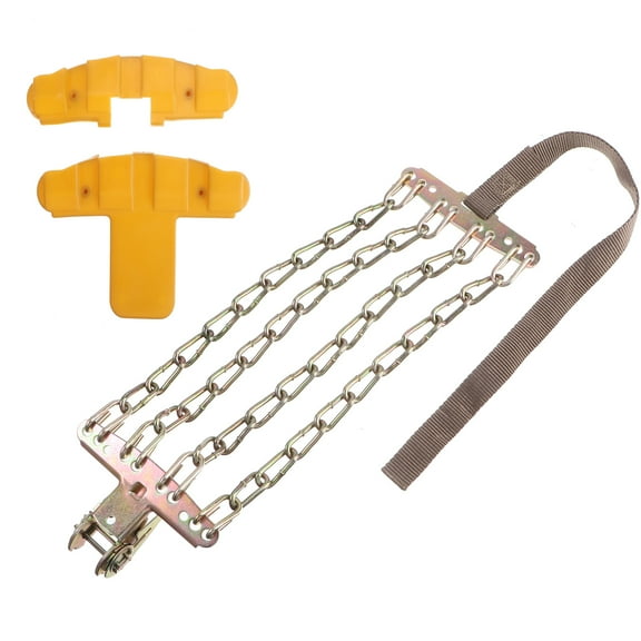 NUOLUX 4 Chains Balance Design Truck Car Wheels Tyre Tire Snow Ice Chains Belt Winter Anti-skid Vehicles SUV Wheel Chain Winter Strap Random Color (235mm-285mm)