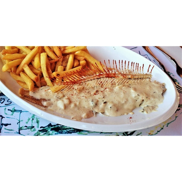 Spanish Restaurant Spain Lunch Fish Dinner12 Inch BY 18