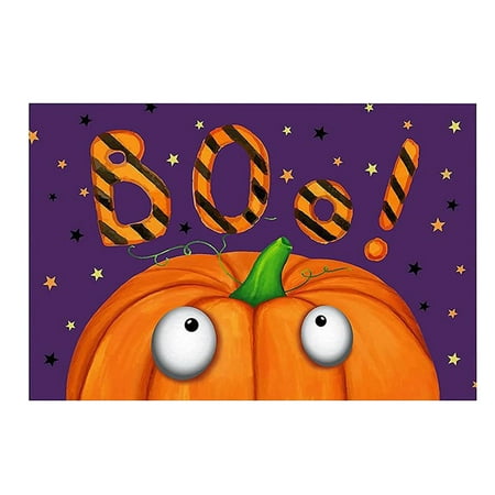 

Halloween Letters Home Door Mat Absorbent Mat Living Room Kitchen Floor Mat front door mat