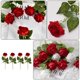 thumbnail image 3 of Artificial Rose Fake Flower Adorn for Decor 4Pcs Collection, 3 of 4