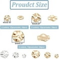 thumbnail image 2 of 72 Pcs Brass Spacer Beads 6 Styles Gold and Silver Disc Spacer Beads 4/6/8mm Wavy Disc Beads for Jewelry Making DIY Craft Bracelet Necklace Hole Diameter: 1.2mm, 2 of 6