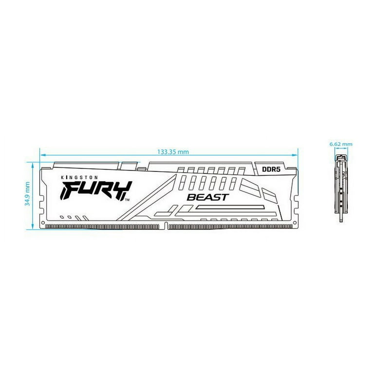 Kingston FURY Beast 32GB DDR5-5600 Gaming RAM for Desktop, 5600MHz
