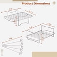 thumbnail image 2 of 2PCS Air Fryer Racks with 4PCS Skewers, Stainless Steel Skewer Rack for Double Basket Air Fryers, Nonstick Dehydrator Racks for Ninja DZ201, Dual Zone Air Fryer Accessories, 2 of 6