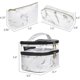 thumbnail image 2 of Makeup bag Cosmetic bag 3 Pcs Marble Makeup Bag Set Travel Makeup Bags for Women PU Leather Make Up Bag Makeup Pouch for Girls, Portable Waterproof Fo, 2 of 4