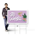 thumbnail image 4 of CBD Gummies Yard Sign 10 Pack of 24 Inch x 36 Inch Single Sided Weatherproof Heavy-Duty Plastic with Stake | Delicious Edibles, Wellness Products, Health Benefits | Made in USA, 4 of 7