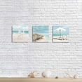 thumbnail image 6 of Coastal Canvas Wall Art Print: Starfish & Beach Chairs on Sand Artwork for Wall Painting for Bedroom(12" W x 12" H x 3 PCS, Multi-Sized), 6 of 6