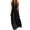 Black, variant on Women's Sleeveless Halter Neck Jumpsuits One Piece Wide Leg Long Pants Romper Zipper Front Pleated Beach Vacation Outfits with Pockets