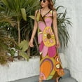 thumbnail image 3 of Nostalgic Vintage Floral Sleeveless Dress Female Clothing Dress Women Summer 2025 Dress, 3 of 7