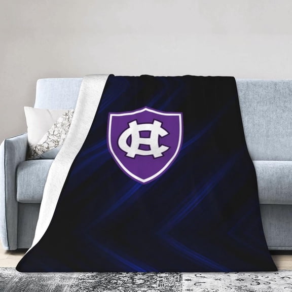 College of The Holy Cross Logo Fleece Blanket, Very Soft Microfiber Flannel Blanket for Couch Warm and Cozy for All Seasons