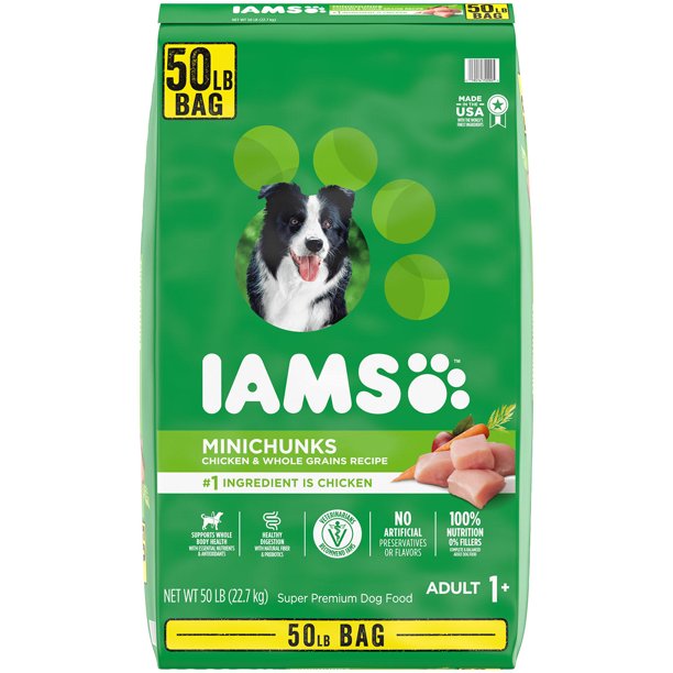Iams Adult ProActive Health Minichunks Chicken Dry Dog Food (50 lbs