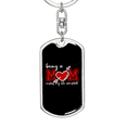 thumbnail image 5 of Being a Mom Makes Me Complete Stainless Steel or 18k Gold Premium Swivel Dog Tag Keychain, 5 of 16