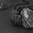 thumbnail image 3 of FaithHeart Punk Bear Paw Necklace for Men Black Stainless Steel Cool Nordic Viking Scandinavian Jewelry Gift for Boyfriend Husband Dad Son Birthday Christmas, 3 of 8
