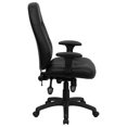 Leather Executive HighBack Office Chair with Builtin Lumbar Support