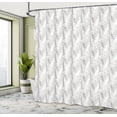 thumbnail image 4 of Ambesonne Botanical Shower Curtain, Vintage Orchids Leaves, 69"Wx75"L, Pale Taupe and White, 4 of 4