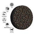 thumbnail image 4 of Balery Flower Pattern On Black Cubiertas para Neumáticos - Protector Resistente para Neumáticos de Camioneta, SUV, Remolque, Camper y RV-14 inch, 4 of 6