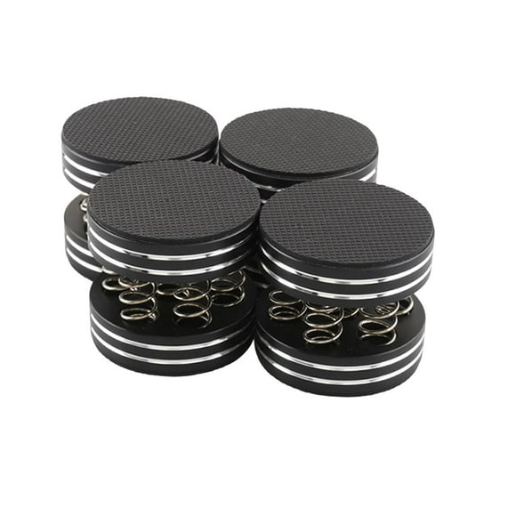 Tachiuwa Aluminum Alloy Audiophile Shock Spikes HiFi Amplifier Shockproof Non-Slip Spring black