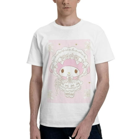 

My Melody Men S Basic Short Sleeve T-Shirt， Moisture Wicking Odor Protection Sizes S-6xl