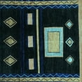 thumbnail image 1 of Ahgly Company Indoor Square Oriental Light Blue Modern Area Rugs, 8' Square, 1 of 4