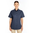 thumbnail image 1 of Camiseta Foundation de sarga de manga corta 100 % algodón para mujer con Teflon™ NAVY OSCURO S harriton M582W, 1 of 1