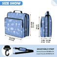 thumbnail image 3 of Zipper Binder with Shoulder Strap 2 inch 3 Ring Waterproof File Folder Organizer Bag 500 Sheet Cartoon Sea Creatures Pattern, 3 of 8