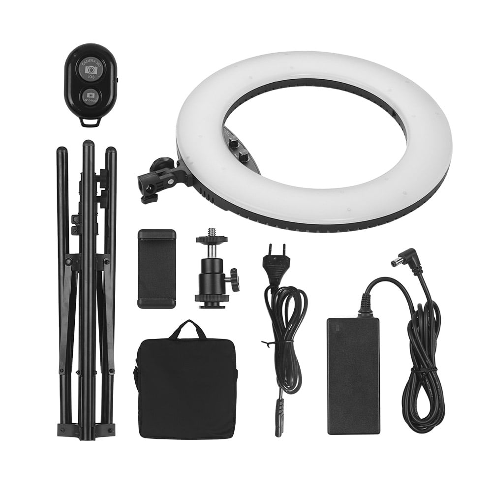 GEEKOTO 18-inch LED Ring Light With Stand - 48W Adjustable Light For Phone & Camera, 3200K-5600K