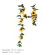thumbnail image 5 of Guirnalda de girasoles artificiales de seda para colgar en la fiesta de bodas., 5 of 6