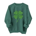 thumbnail image 3 of TaTaai Women St Patrick's Day Printed Crew Neck Long Sleeve Sweatshirt Ladies Casual No Hood Pullover Top Spring Daily Street Office Wear Soft Breathable No Fading Machine Washable Top Gift, 3 of 6