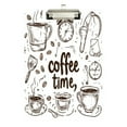 thumbnail image 2 of Acrylic Writing Tablet,Coffee Time Now12.5"×9"Rectangular One-sided Printed Clear Acrylic Writing Tablet., 2 of 8
