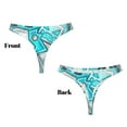 thumbnail image 3 of Yiaed Culottes Aguichant à Imprimé Géométrique pour Femmes Strings Taille Basse T-back G-Strings Strings-TTG, 3 of 6