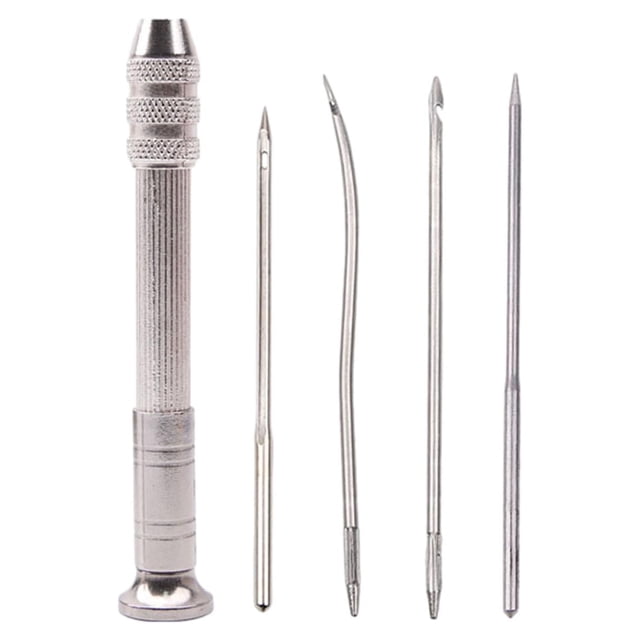PU Leather Sewing Awl Needles Set Sewing Starter Home Steel Material Manual Tool Without 10 Needles