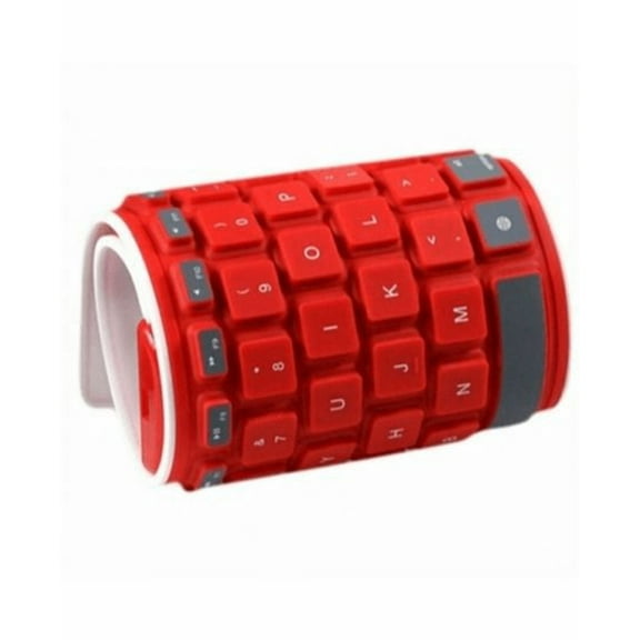 Type Out Of A Box With Flexible Silicone Bluetooth Keyboard - Blue