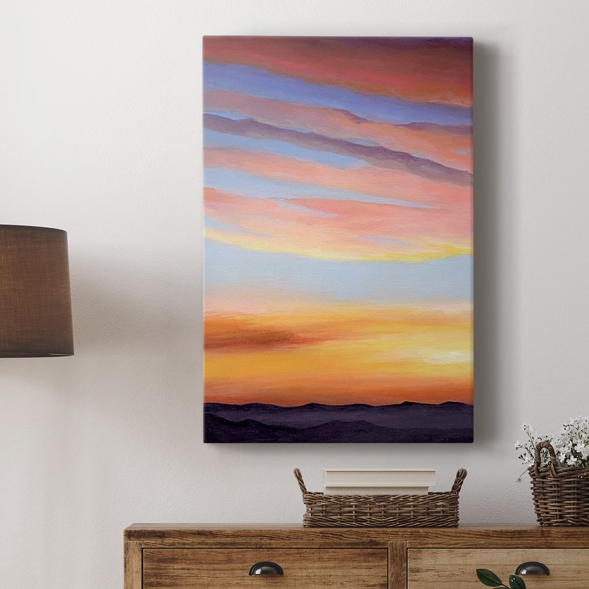 Ignited Dusk I Premium Gallery Wrapped Canvas - Ready to Hang