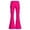 76Hot Pink251, variant on CAIVO Girls Casual Solid Color Flare Leg Pants For Kids Easy Comfort Everyday Wear Relaxed Fit Versatile Trousers
