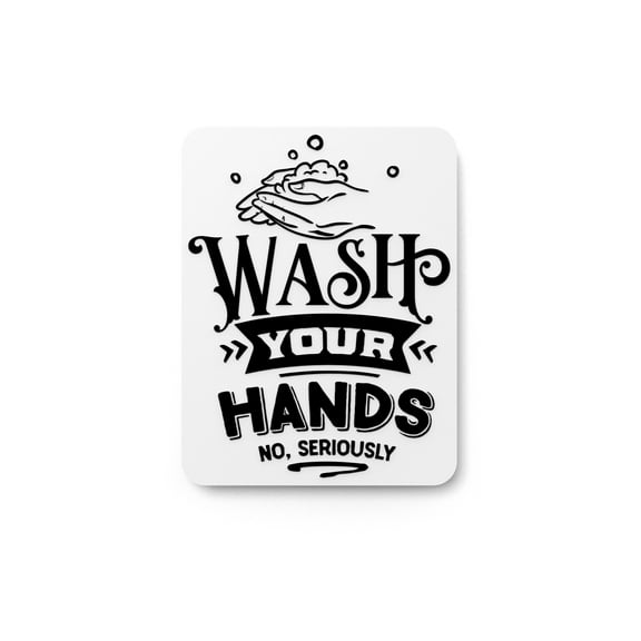 Wash Your Hands Bathroom Sign – Funny Humor Wall Decor for Home and Office