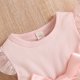 thumbnail image 4 of Vestido De Princesa De Punto Acanalado Con Mangas Volantes Y Estrellas De Lentejuelas Para NiñAs PequeñAs Con CinturóN De Lazo, 4 of 5