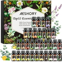 Aeshory Essential Oils Set - 32x5ml Pure Aromatherapy Essential Oils Kit for Diffuser, Aromatherapy, Massage, Skin Care