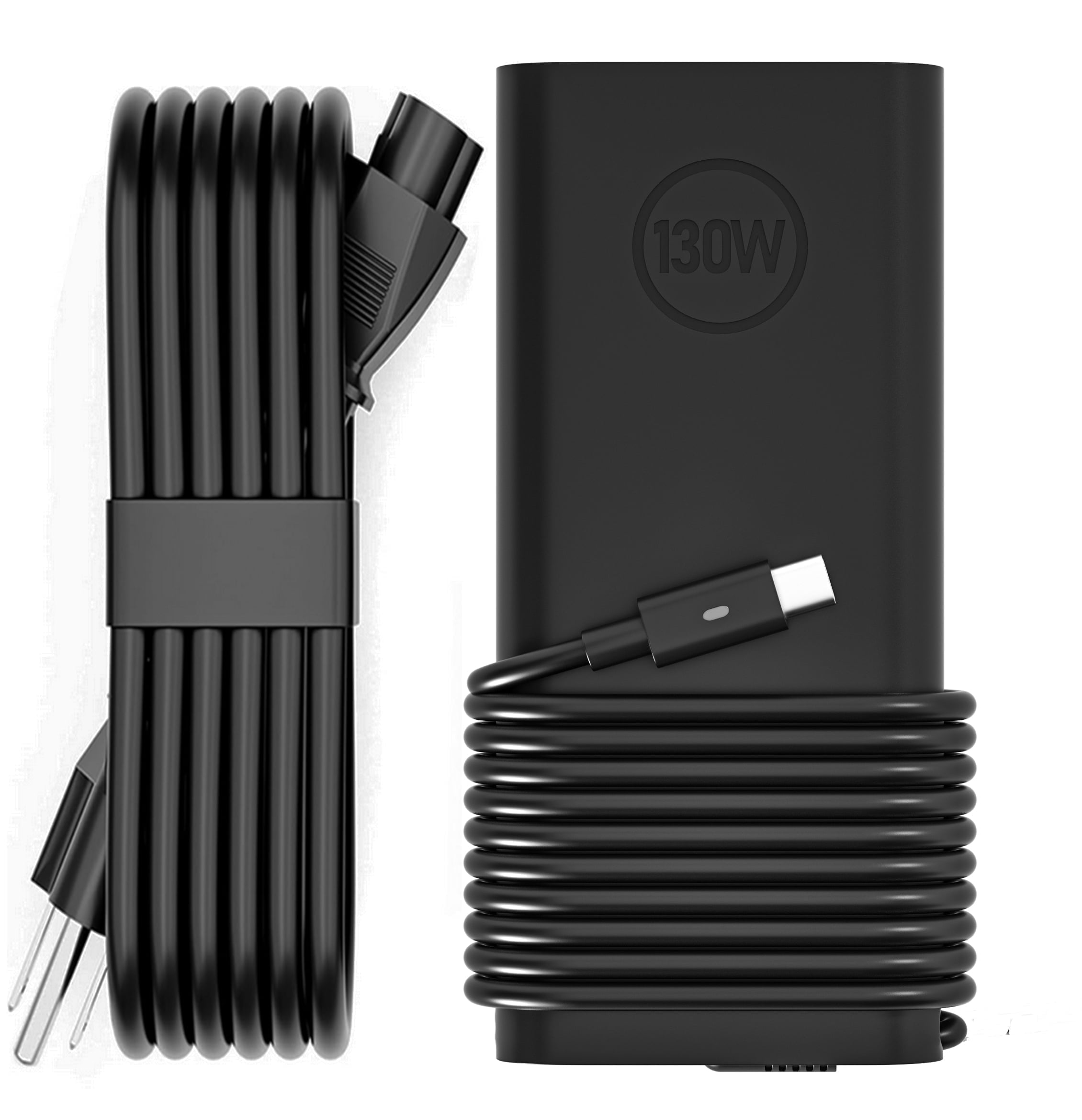 130W Laptop Charger USB C Type C Slim Power Adapter Compatible with Dell XPS 15 16 17 7590 9500 9510 9520 9700, Precision 3540 3550 5490 5540, Latitude 3550 5450 5500 5520 7430 7420 Supply Cord