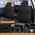 thumbnail image 3 of Fit for NISSAN MURANO 2019 Seat Cover, PU Leather Cab seat covers With Lumbar Support Suitable for All Seasons, Black and Blue Edges Car Seat Covers, Protect Car Seats, 3 of 7