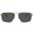 thumbnail image 2 of Versace Men's Gold-Tone Greca Navigator Sunglasses - VE2216 100287 61 - Italy, 2 of 4