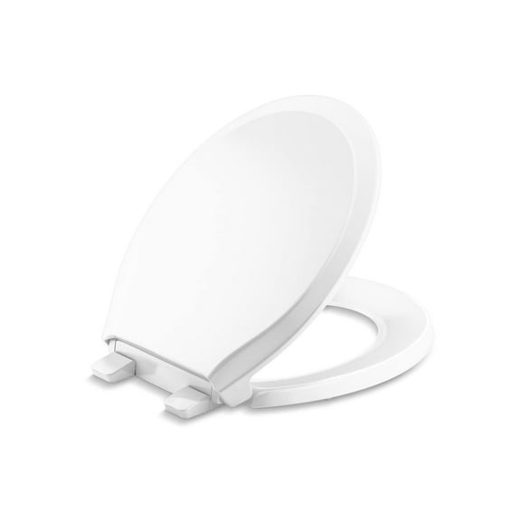 Kohler Rutledge Round Toilet Seat ReadyLatch Quiet Close - Grip-Tight Bumpers - White
