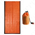thumbnail image 1 of Saco Dormir Emergencia Impermeable Térmico Bivy para Acampar Al Aire Libre Senderismo (3 Piezas Con Almacenamiento) Naranja, 1 of 2