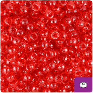 BeadTin Circus Mix Pony Beads - 500pcs 9mm Barrel Beads For Crafts & Jewelry