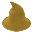 thumbnail image 5 of TYGHBN Women Thickening Type Daily and Festival Witch Collapsible Hat Knitted Steepletop Hat Apparel Hat Women Toddler Fedora Hats for Boys Cowboy Hat Sparkly Hillbilly Hat Cow Head Plain Cowboy Hat, 5 of 6